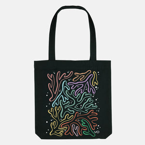 Pastel Coral Tote Bag, Vegan Gift