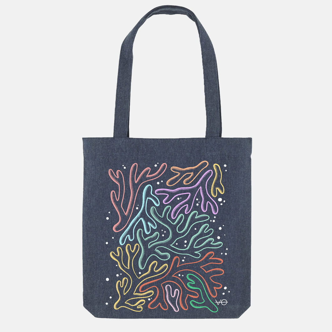 Pastel Coral Tote Bag, Vegan Gift