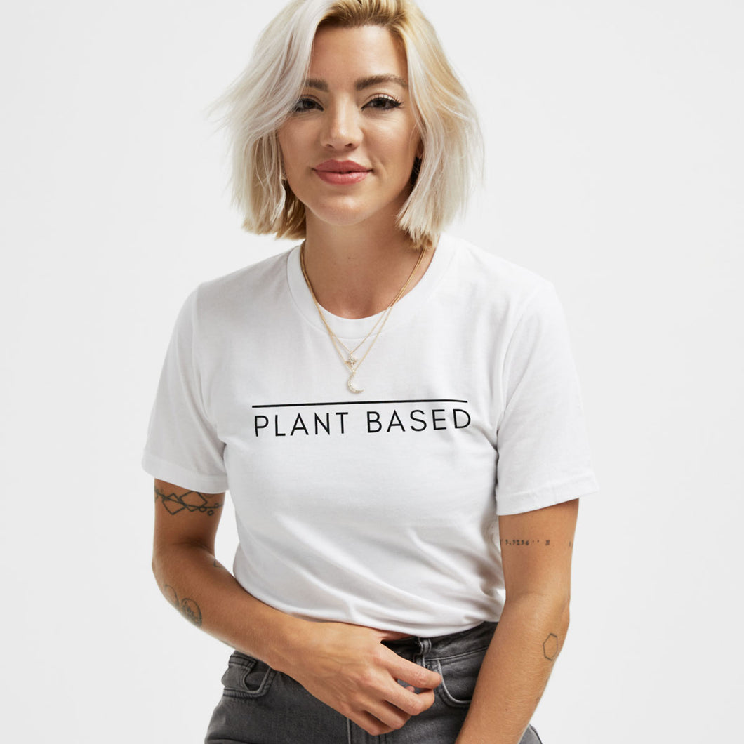 Ethisch veganes T-Shirt auf pflanzlicher Basis (Unisex)