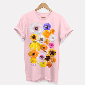 T-shirt de fleurs sauvages pressées (unisexe)