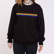 Load image into Gallery viewer, Pride Flag Stripe LGBTQ+ Pride Ethical Vegan Sweatshirt (Unisex)