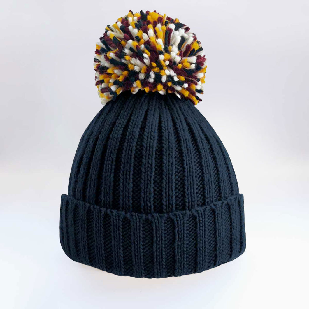 Pumpkin Spice Pom Pom Beanie