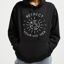 Load image into Gallery viewer, Respect Your Mother Ethical Vegan Hoodie (Unisex)