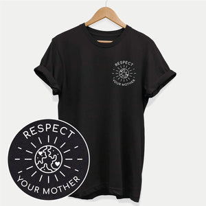 Respect Your Mother Corner Ethisches veganes T-Shirt (Unisex)