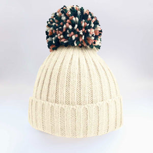 Pumpkin Spice Pom Pom Beanie