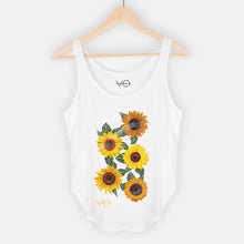 Load image into Gallery viewer, Sunflowers Women&#39;s Festival Tank