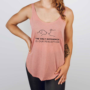 The Only Difference is Perception Women's Festival Tank