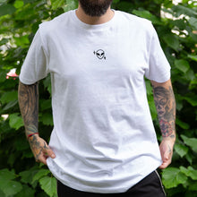 Load image into Gallery viewer, Tiny Embroidered Alien Ethical Vegan T-Shirt (Unisex)