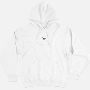 Tiny Embroidered Dino Hoodie (Unisex)