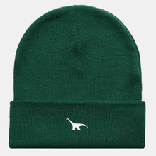 Load image into Gallery viewer, Tiny Embroidered Dino Cuffed Beanie