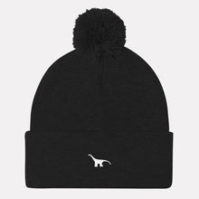 Load image into Gallery viewer, Tiny Embroidered Dino Pom Pom Beanie