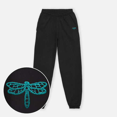 Tiny Dragonfly Embroidered Joggers (Unisex)