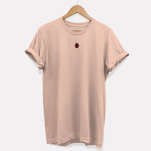 Tiny Ladybug Embroidered Ethical Vegan T-Shirt (Unisex)