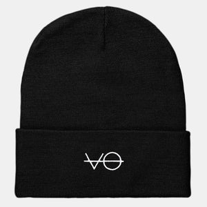 Gestickte VO Cuffed Vegan Beanie, veganes Geschenk