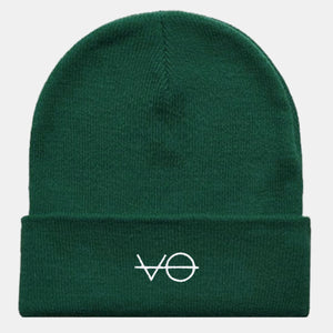 Gestickte VO Cuffed Vegan Beanie, veganes Geschenk