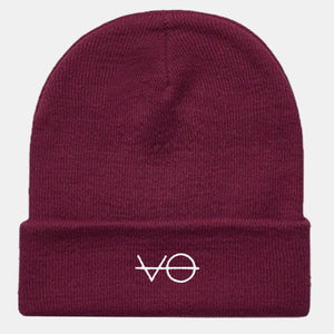 Gestickte VO Cuffed Vegan Beanie, veganes Geschenk