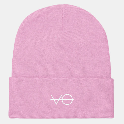 VO Embroidered Cuffed Beanie, Vegan Gift