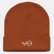 Load image into Gallery viewer, VO Embroidered Cuffed Beanie, Vegan Gift