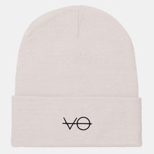 Load image into Gallery viewer, VO Embroidered Cuffed Beanie, Vegan Gift