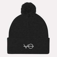 Load image into Gallery viewer, Embroidered Pom Pom Beanie, Vegan Gift