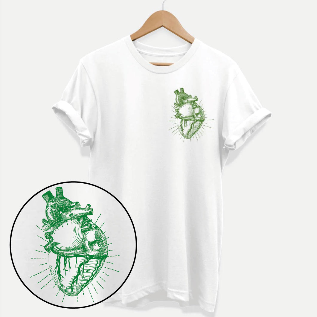 Veganes Anatomie-Herz Ethisches veganes T-Shirt (Unisex)