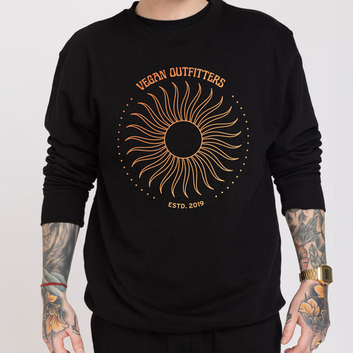Sweatshirt mit Vintage-Sonnengrafik (Unisex)