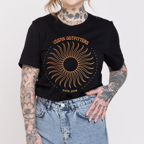 T-shirt graphique soleil vintage (unisexe)