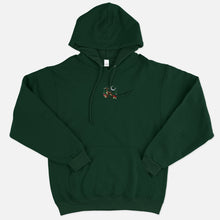 Load image into Gallery viewer, Woodland Scene Embroidered Ethical Vegan Hoodie (Unisex)
