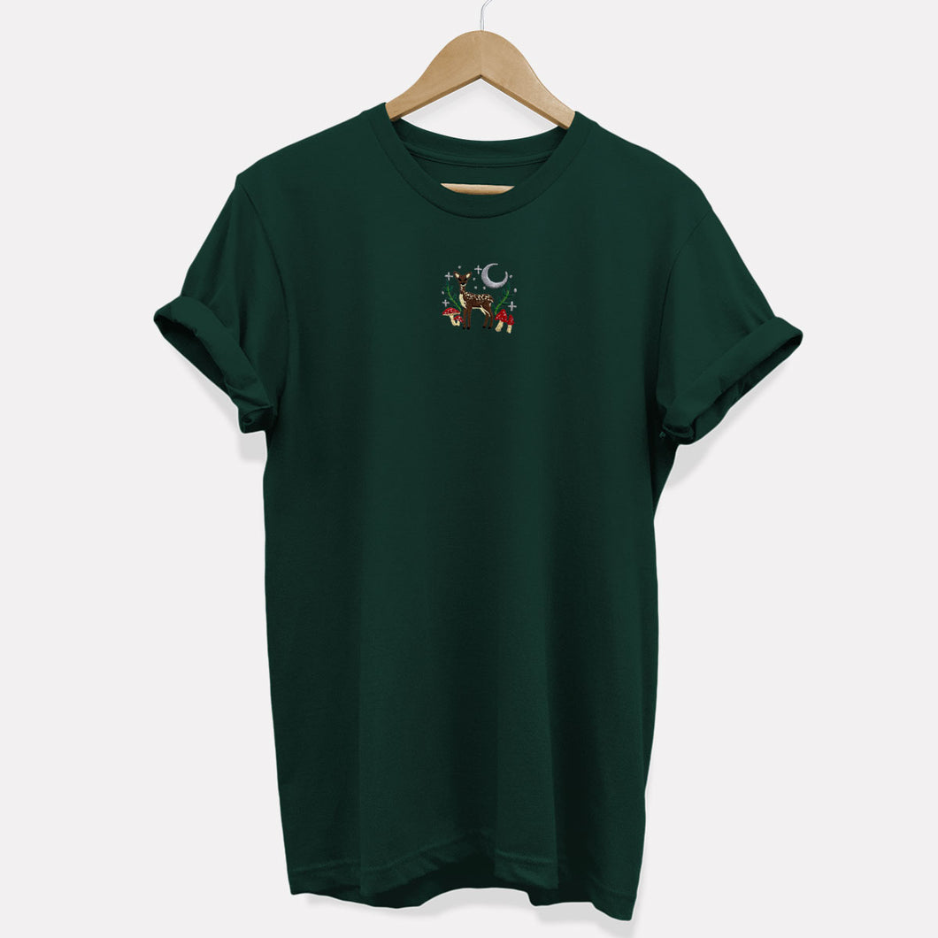 Woodland Scene Embroidered T-Shirt (Unisex)