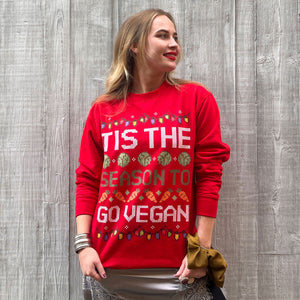 Veganer Ruining Family Gatherings Veganer Weihnachtspullover (Unisex)