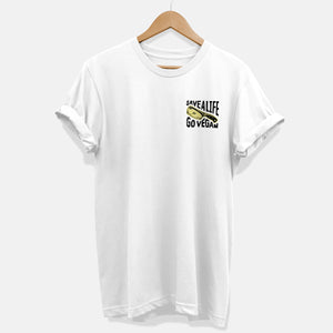 Save A Life, Go Vegan T-Shirt (Unisex)