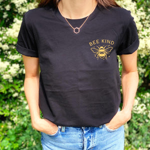 Bee Kind Ethical Vegan T-Shirt (Unisex)-Vegan Apparel, Vegan Clothing, Vegan T Shirt, BC3001-Vegan Outfitters-X-Small-Mint-Vegan Outfitters