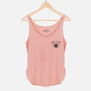 Bee Kind Women's Festival Tank-Vegan Apparel, Vegan Clothing, Vegan Tank Top, NL5033-Vegan Outfitters-X-Small-Pink Salt-Vegan Outfitters