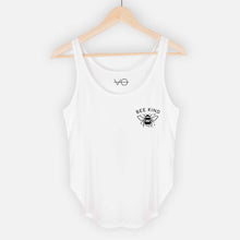 Load image into Gallery viewer, Bee Kind Women&#39;s Festival Tank-Vegan Apparel, Vegan Clothing, Vegan Tank Top, NL5033-Vegan Outfitters-X-Small-White-Vegan Outfitters