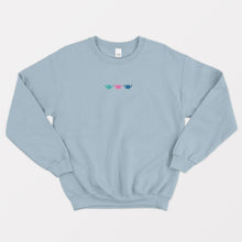 Load image into Gallery viewer, Colourful Bees Embroidered Ethical Vegan Sweatshirt (Unisex)