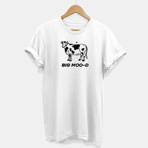 Big Moo-d Doodle T-Shirt (Unisex)-Vegan Apparel, Vegan Clothing, Vegan T Shirt, BC3001-Vegan Outfitters-X-Small-White-Vegan Outfitters