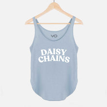 Load image into Gallery viewer, Daisy Chains Women&#39;s Festival Tank-Vegan Apparel, Vegan Clothing, Vegan Tank Top, NL5033-Vegan Outfitters-X-Small-Cloudy Blue-Vegan Outfitters