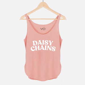 Daisy Chains Women's Festival Tank-Vegan Apparel, Vegan Clothing, Vegan Tank Top, NL5033-Vegan Outfitters-X-Small-Pink Salt-Vegan Outfitters
