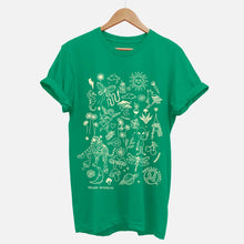 Charger l&#39;image dans la galerie, Doodle T-Shirt (Unisex)-Vegan Apparel, Vegan Clothing, Vegan T Shirt, BC3001-Vegan Outfitters-X-Small-Green-Vegan Outfitters