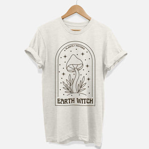 Earth Witch T-Shirt (Unisex)-Vegan Apparel, Vegan Clothing, Vegan T Shirt, BC3001-Vegan Outfitters-X-Small-Natural Heather-Vegan Outfitters
