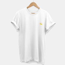 Load image into Gallery viewer, Embroidered Banana T-Shirt (Unisex)-Vegan Apparel, Vegan Clothing, Vegan T Shirt, BC3001-Vegan Outfitters-X-Small-White-Vegan Outfitters