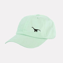 Load image into Gallery viewer, Embroidered Dinosaur Dad Cap (Unisex)-Vegan Apparel, Vegan Accessories, Vegan Gift, Dad Cap, BB653-Vegan Outfitters-Pastel Green-Vegan Outfitters