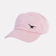 Load image into Gallery viewer, Embroidered Dinosaur Dad Cap (Unisex)-Vegan Apparel, Vegan Accessories, Vegan Gift, Dad Cap, BB653-Vegan Outfitters-Pastel Pink-Vegan Outfitters
