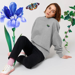Embroidered Frog Ethical Vegan Hoodie (Unisex)-Vegan Apparel, Vegan Clothing, Vegan Hoodie JH001-Vegan Outfitters-X-Small-Grey-Vegan Outfitters