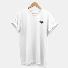Load image into Gallery viewer, Embroidered Frog T-Shirt (Unisex)-Vegan Apparel, Vegan Clothing, Vegan T Shirt, BC3001-Vegan Outfitters-X-Small-White-Vegan Outfitters