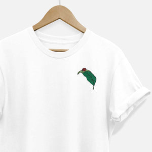 Embroidered Ladybug T-Shirt (Unisex)-Vegan Apparel, Vegan Clothing, Vegan T Shirt, BC3001-Vegan Outfitters-X-Small-White-Vegan Outfitters