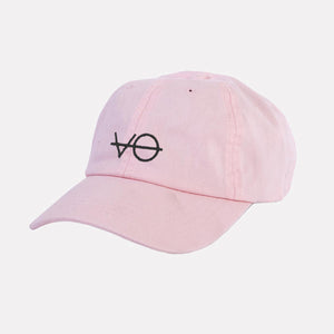 Embroidered VO Dad Cap (Unisex)-Vegan Apparel, Vegan Accessories, Vegan Gift, Dad Cap, BB653-Vegan Outfitters-Pastel Pink-Vegan Outfitters