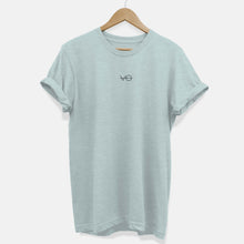 Load image into Gallery viewer, Embroidered VO Logo Ethical Vegan T-Shirt (Unisex)-Vegan Apparel, Vegan Clothing, Vegan T Shirt, BC3001-Vegan Outfitters-X-Small-Dusty Blue-Vegan Outfitters