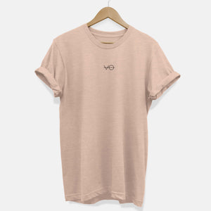 Embroidered VO Logo Ethical Vegan T-Shirt (Unisex)-Vegan Apparel, Vegan Clothing, Vegan T Shirt, BC3001-Vegan Outfitters-X-Small-Peach-Vegan Outfitters