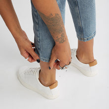 Load image into Gallery viewer, Ethical Vegan Trainers, Moon White (Unisex)-Vegan Apparel, Vegan Clothing, Vegan Shoes, Vegan Trainers, Ration.L R-KIND-Vegan Outfitters-UK 3-Vegan Outfitters